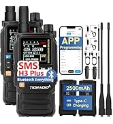 TIDRADIO TD-H3 Plus Ham Radio, Bluetooth-Headphone-connectable, Web Upgrade, APP PC Wireless Prog...