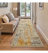 2x6 Beige Rug Runners for Hallways Kitchen Runner Rug Non Slip Washable Tan Long Runner Rugs with...