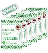 300 Count Orthodontic Flossers for Braces with Floss Dispenser, Braces Flossers for Kids Teeth & ...