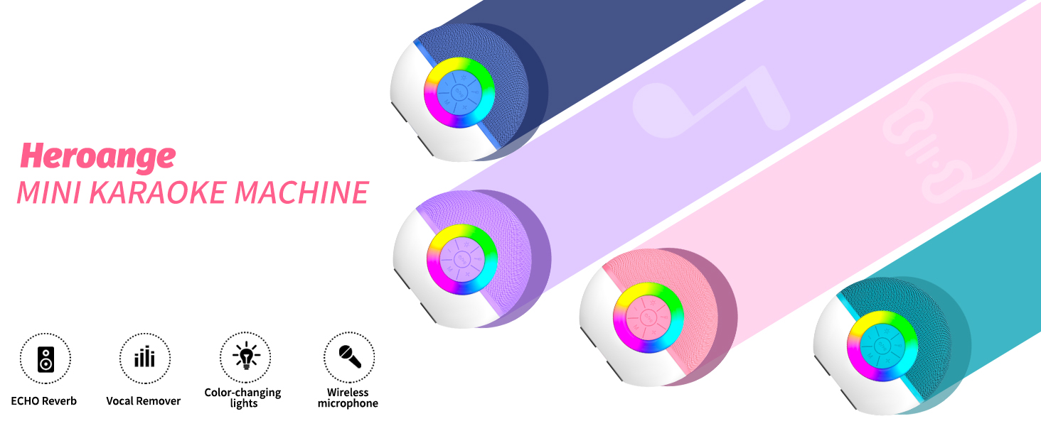 Heroange mini karaoke machine