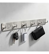 Vanloory Coat Rack Wall Mounted, Heavy Duty Wall Hooks for Hanging Keys Purse Towel Coat, Stainle...