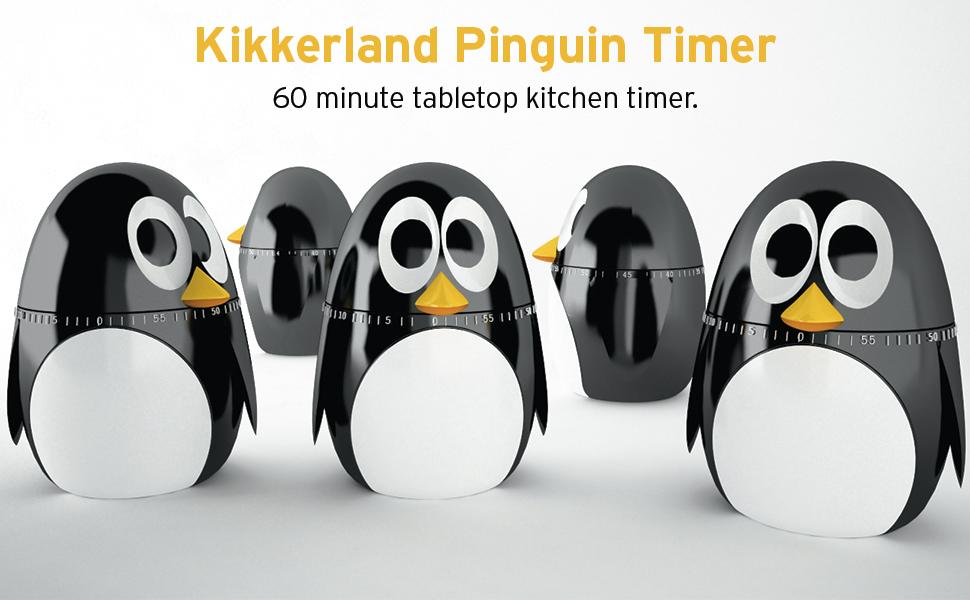 Kikkerland Pinquin timer - 60 minute - kitchen - cookware