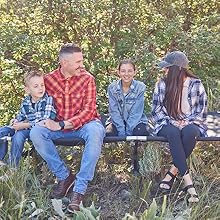 family on cot