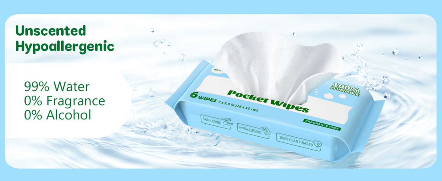flushable travel wipes