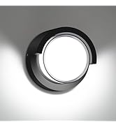 BIRITALO LED Porch Lights Outdoor 12W 6500K Modern Wall Sconce Light Double-Layer Cover Aluminum ...