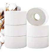 ANAMPION (6 Pack) White Athletic Sports Tape Very Strong Easy Tear No Sticky Residue Tape for Ath...