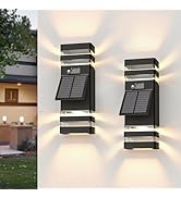 LOZNDA 2 Pack Outdoor Solar Wall Light