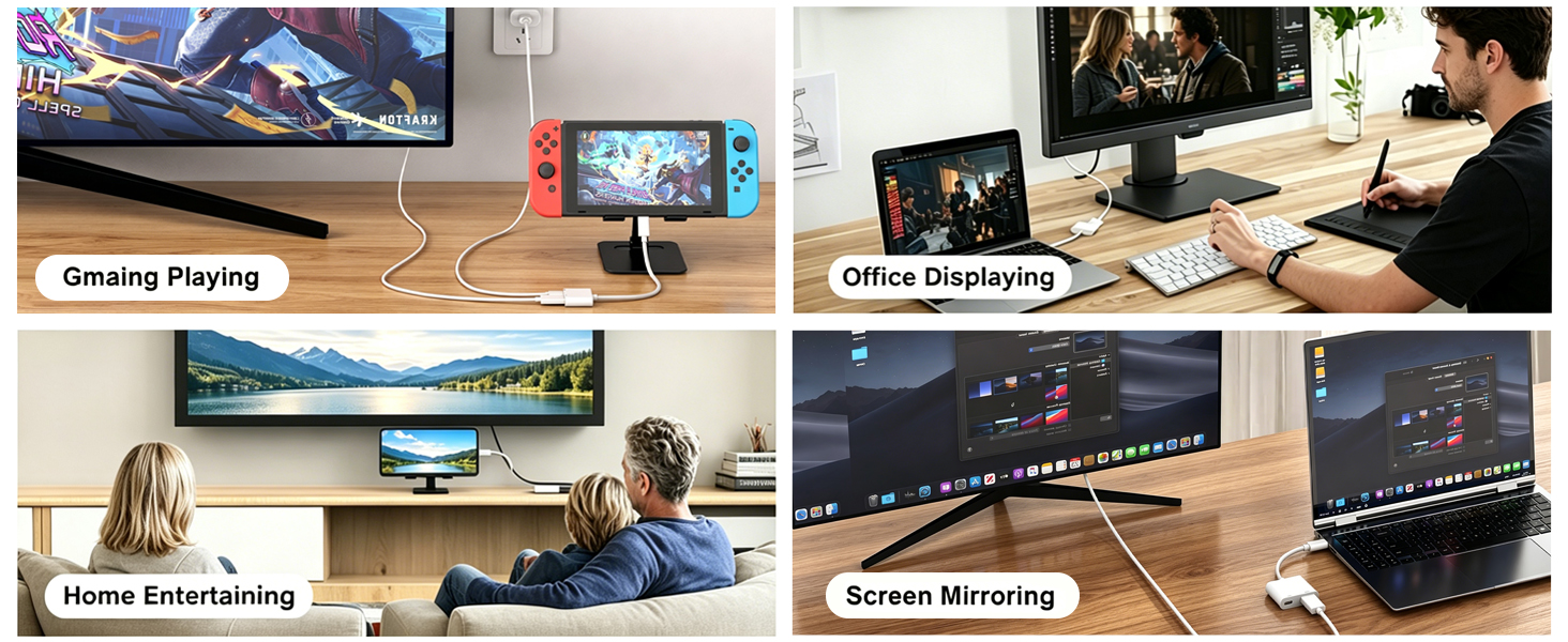 USB C to Hdmi Adapter for iPhone