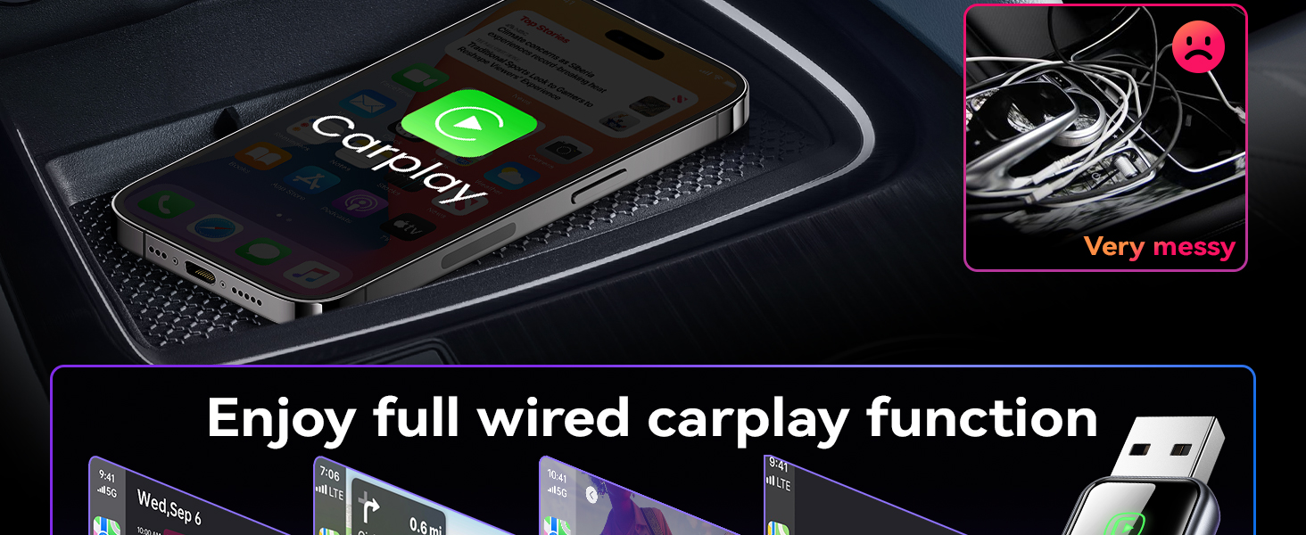 2 wireless carplay adapter