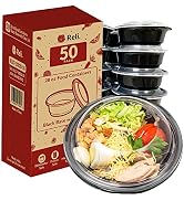 Reli. Meal Prep Container Bowls, 28 oz. | 50 Pack | Reusable 28 oz Meal Prep Bowls/Food Container...