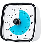 Yunbaoit Visual Timer with Night Light, 60-Minute Countdown Timer for Kids and Adults, Silent Cla...
