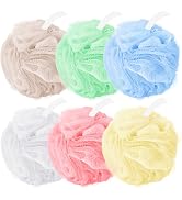 Amazerbst loofah,6 Pack Shower loofah loofah Sponge,50g Bath Sponge Body Scrubber for Women and Men