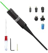 MOSANDON Green Dot Laser Bore Sight Kit Multiple Calibers from .22 to .50 Caliber Pistols Rifles ...