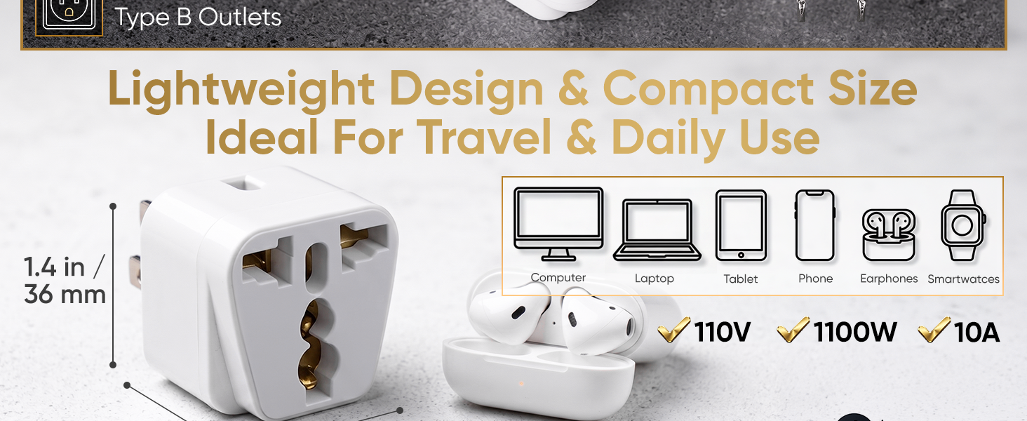 Ideal for travel and daily use