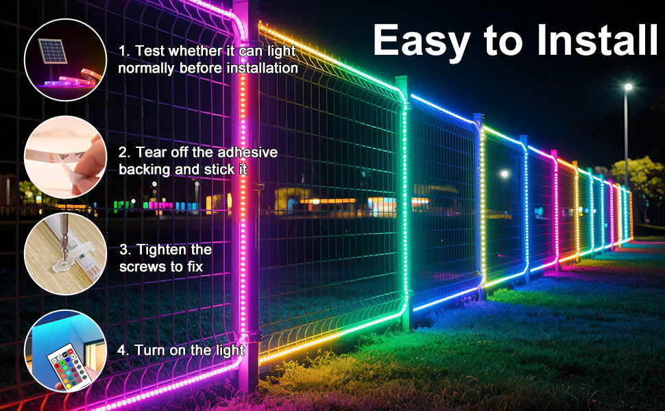 Solar LED Strip lights Outdoor
