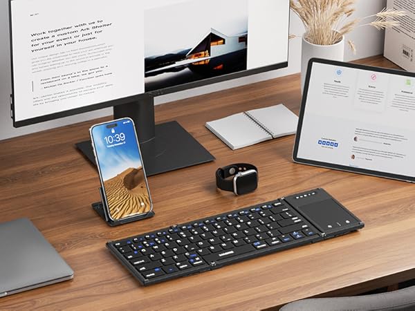 Elegant and stylish foldable keyboard