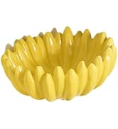 Bothyi Ceramic Fruit Bowl Entryway Bowl Ceramics Dessert Modern Banana Shaped Bowl Salad Bowl for...
