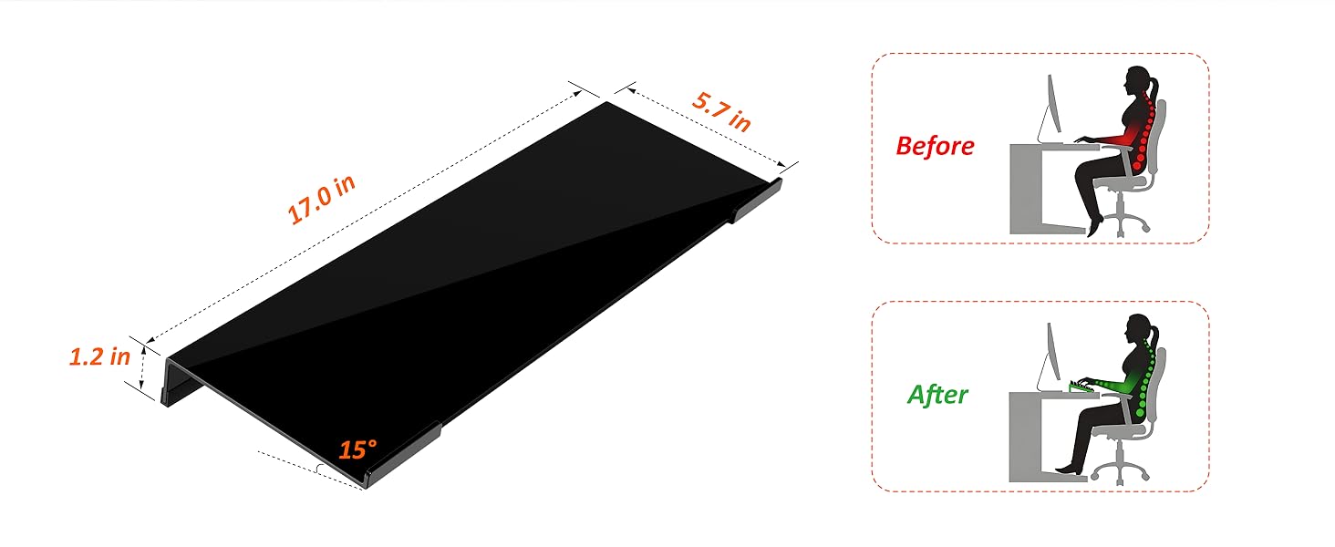Egchi Acrylic Computer Keyboard Stand for Desk