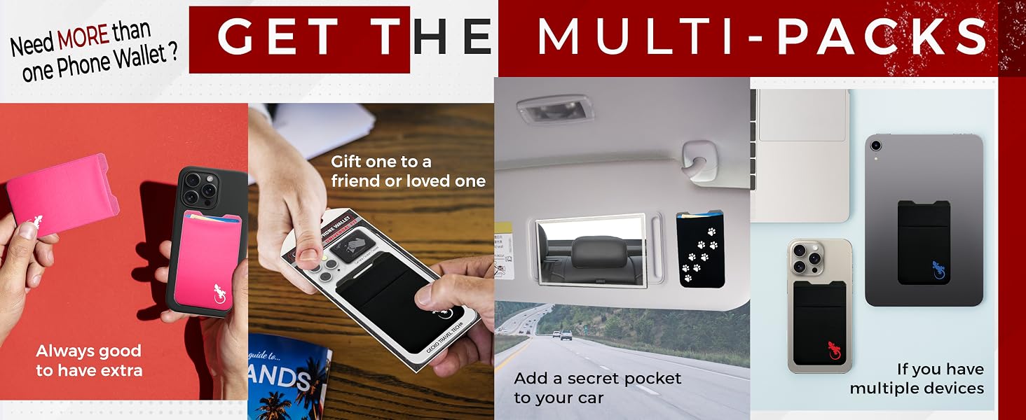 Multi packs are available also