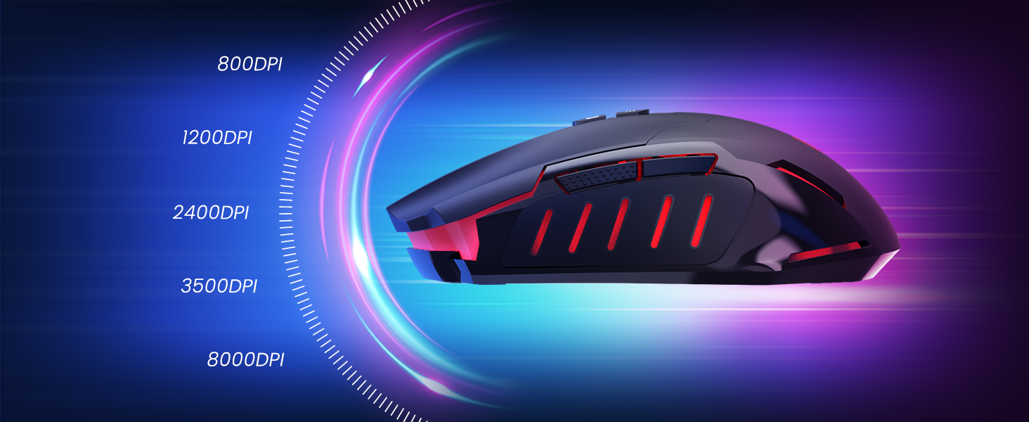 5 adjustable DPI