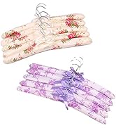 Fazanwey Padded Hangers for Clothes Satin Hangers Clothes Hangers Padded Hanger for Women Sweater...