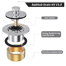 bathtub drain kit