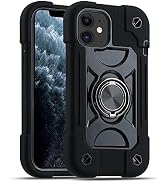 MARKILL Compatible with iPhone 11 Case 6.1 Inch with 360°Rotate Ring Stand, Military Grade Drop P...