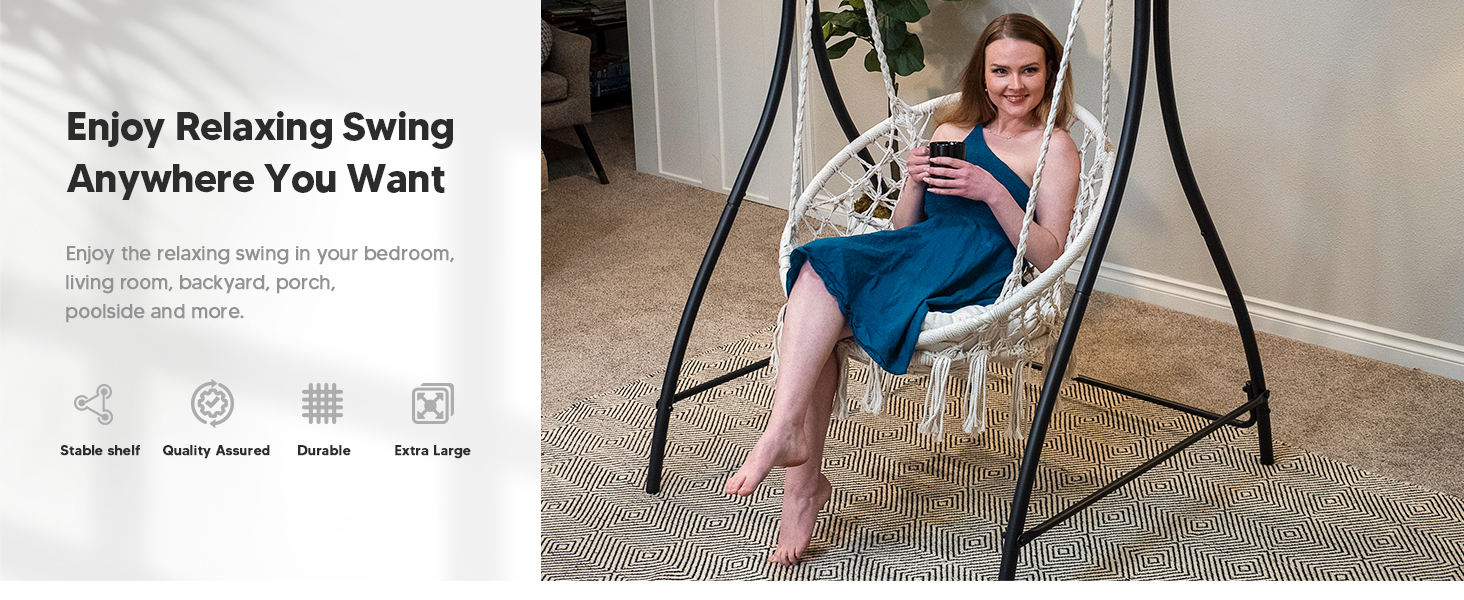 indoor hammock chair with stand