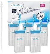 DanTicy Brushpicks Interdental Toothpicks,Soft Bristle Dental Floss Picks Toothpicks,Helps Remove...