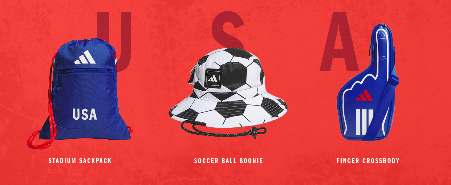 USA Stadium Sackpack Soccer Ball Boonie Finger Crossbody