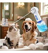 Electric Dog Shampoo Dispenser, Automatic Foam Soap Sprayer Cat soap Dispenser Includes an Extra ...