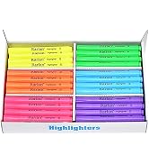 Rarlan Highlighters, Chisel Tip, Assorted Fluorescent, 72 Count Bulk Pack | Highlighters Assorted...