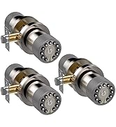 BOTHSTAR Keypad Door Knob with Key,Keyless Entry Door Lock, Code Locks Door Knob, Auto Lock,50 Us...