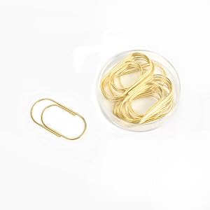 gold paper clips