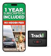 Tracki GPS Tracker for Vehicles – Real-Time 4G LTE Assets & Car Tracking Device with App, Magneti...