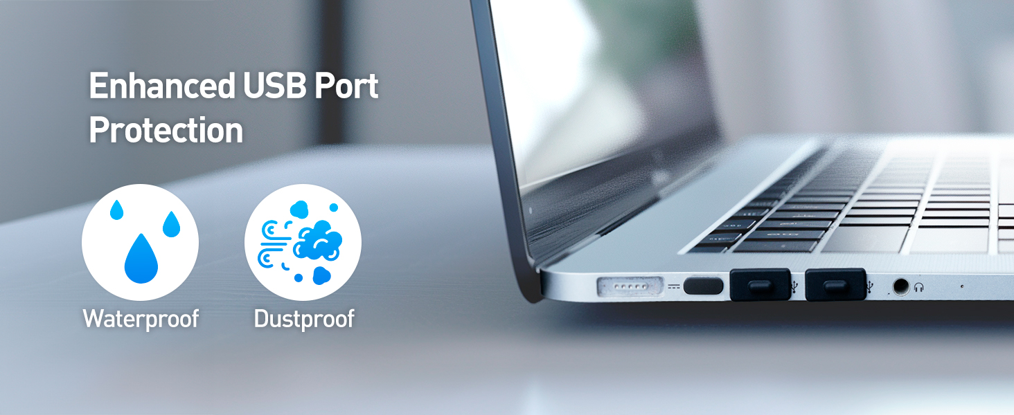 Combo-Pack USB-C and USB Port Covers
