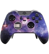 eXtremeRate Nebula Galaxy Patterned Faceplate Cover, Soft Touch Front Housing Shell Case, Comfort...