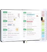 UpUDo Password Book, Hardcover Internet Password Keeper and Telephone Address Organizer for Recor...