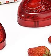 LIFVCNT 2 PCS Strawberry Slicer, Strawberry Fruit Cutter Slicer Kitchen Gadget Set, Kids Egg Slic...