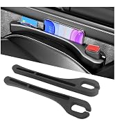 2PCS Car Seat Gap Filler Organizer,Upgrade Car Side Seat Gap Filler with Phone Holder,Multifuncti...