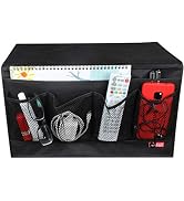 Meeall Bedside Caddy 6 Pockets Bedside Organizer Caddy Fit Tablet Magazine Phone Glasses, Under M...