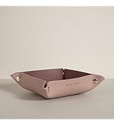 OLETHA Aesthetic Valet Tray, Little Catch-all Dish, Jewelry Holder for Travel, Pink