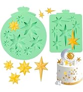 KALAIEN Star Molds Silicone, 2 Pcs Chocolate Mold for Candy Baking - DIY Star Resin Mold (Six/Sev...