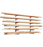 Bora Wood Organizer and Lumber Storage Rack with 6-Level Wall Storage Racks – Indoor and Outdoor ...