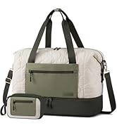 LOVEVOOK Travel Duffel Bag, Puffer Gym Bags for Women, Weekender Bags Duffle Bag Carry on Bag Per...