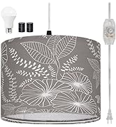 CINSARY Plug in Pendant Light, Hanging Light with Plug in Cord with Dimmable Switch, Hanging Lamp...