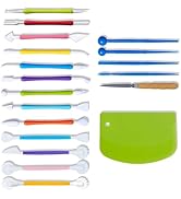 19 Pcs Clay Sculpting Tools, Polymer Clay Tools & Air Dry Clay Accessories, Modeling Clay Kit for...