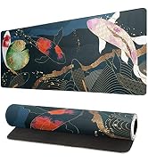 Japanese Gaming Mouse Pad XL - Extended Large Mouse Mat Desk Pad, Stitched Edges Mousepad, 3mm Th...
