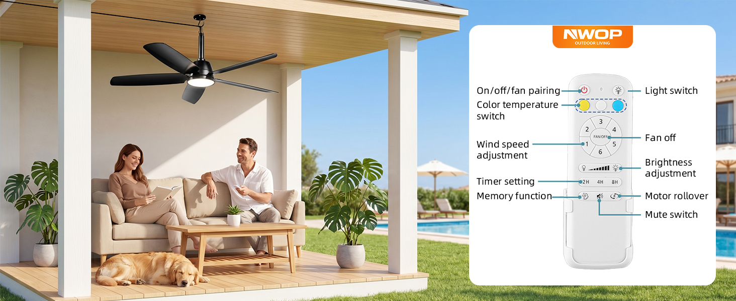 hanging fans for outside