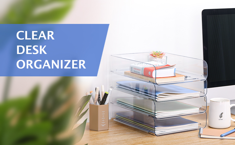 clear desk organizer